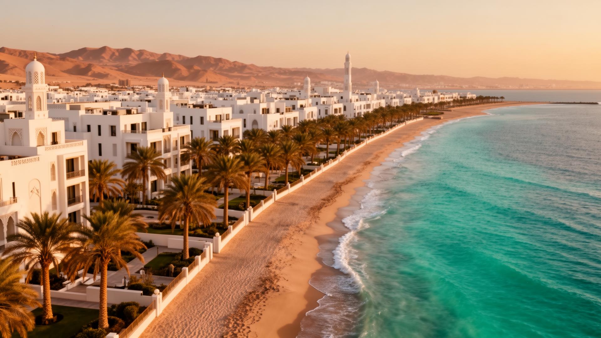 Vastgoed Oman — kustlijn Muscat
